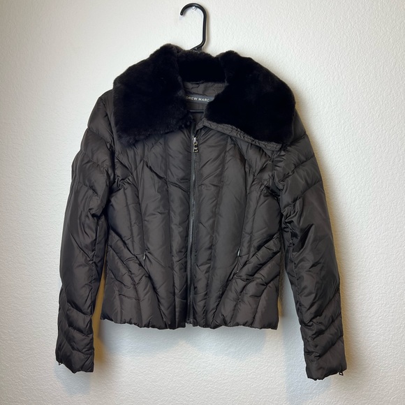 Vintage Andrew Marc Fur Lined Puffer Jacket - Picture 1 of 3